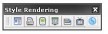 Style rendering toolbar