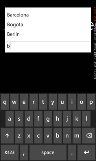Windows Phone AutoCompleteBox Kullanımı